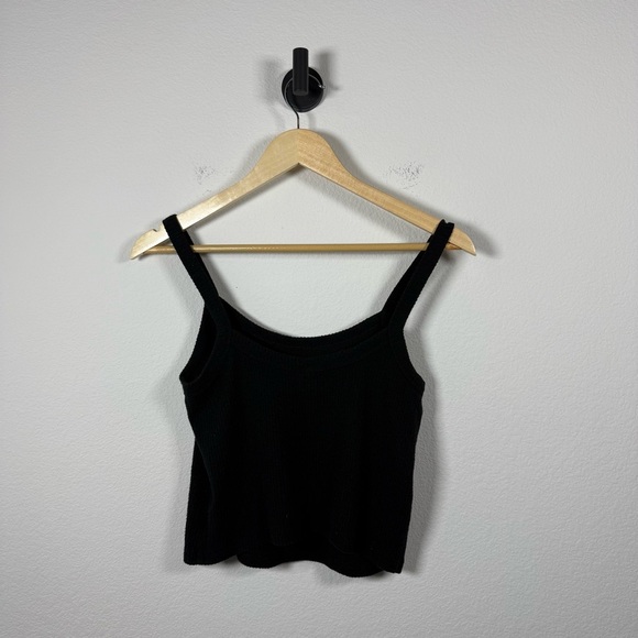 Old Navy Women’s Classic Brushed Waffle Knit Tank Black Size MP - Picture 8 of 8